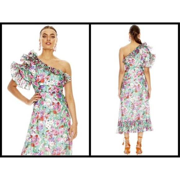 💕TALULAH💕 Better Together Midi Dress Botanical Bloom Small S NWT - Picture 5 of 16